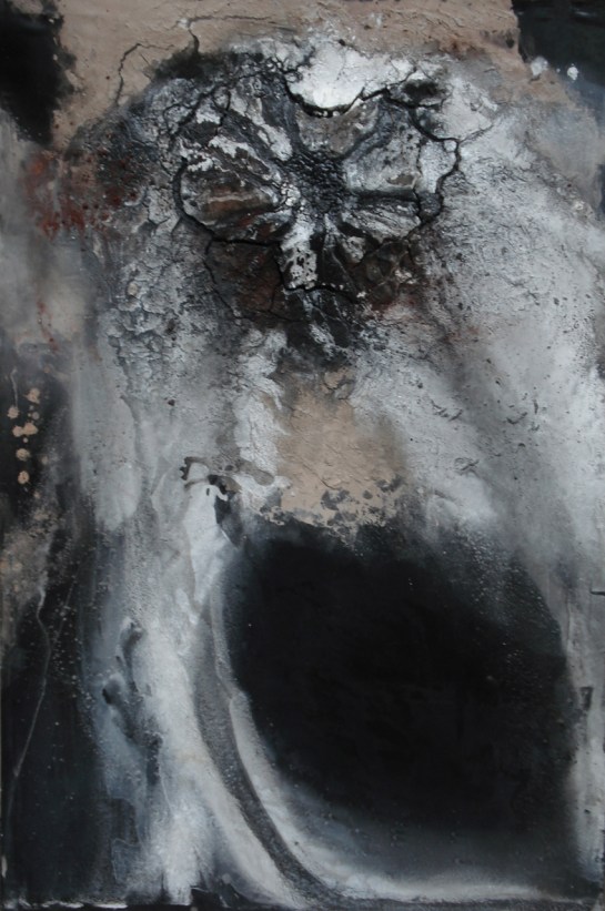 pintura escultórica, Volcando